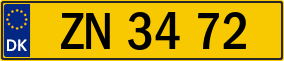 Trailer License Plate